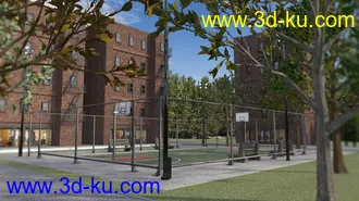 3D打印模型Basketball Court的图片