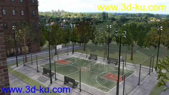 Basketball Court模型的图片8