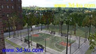 3D打印模型Basketball Court的图片