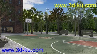3D打印模型Basketball Court的图片