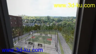 3D打印模型Basketball Court的图片