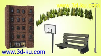 3D打印模型Basketball Court的图片