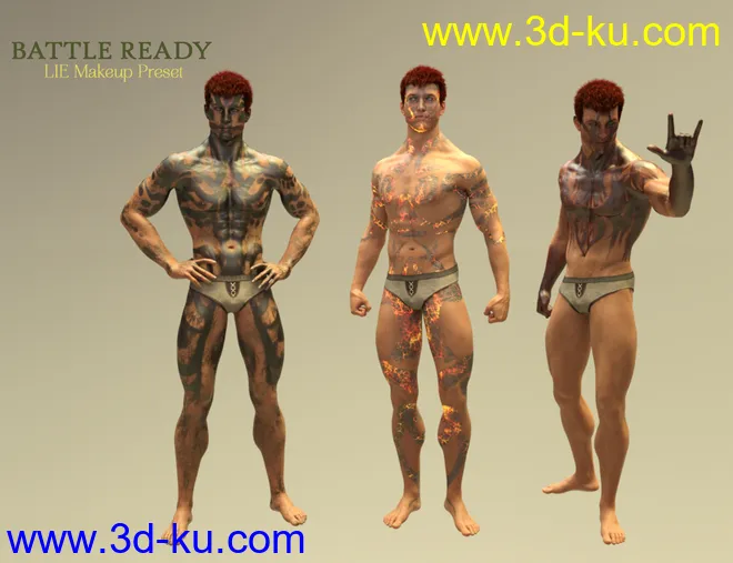 Battle Ready for Ogre HD and Genesis 3 and 8 Male(s)模型的图片2