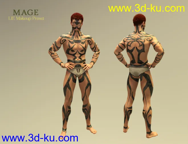 Battle Ready for Ogre HD and Genesis 3 and 8 Male(s)模型的图片5