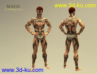 3D打印模型Battle Ready for Ogre HD and Genesis 3 and 8 Male(s)的图片