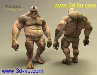 3D打印模型Battle Ready for Ogre HD and Genesis 3 and 8 Male(s)的图片