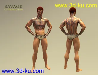 3D打印模型Battle Ready for Ogre HD and Genesis 3 and 8 Male(s)的图片