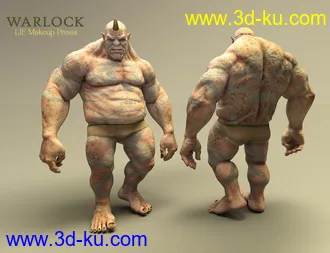 3D打印模型Battle Ready for Ogre HD and Genesis 3 and 8 Male(s)的图片