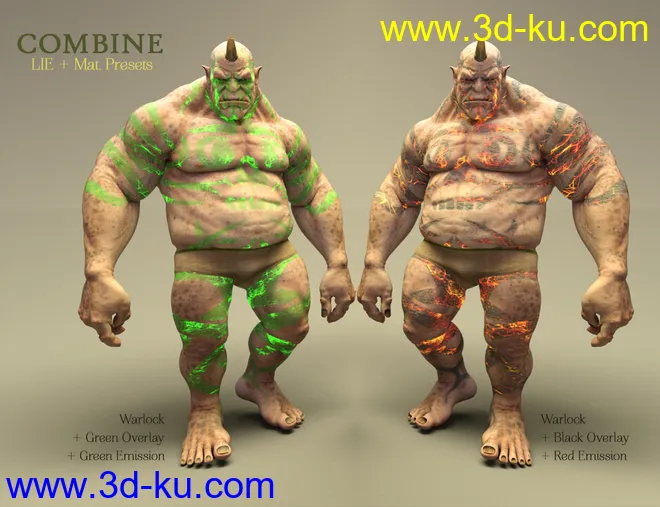 Battle Ready for Ogre HD and Genesis 3 and 8 Male(s)模型的图片14