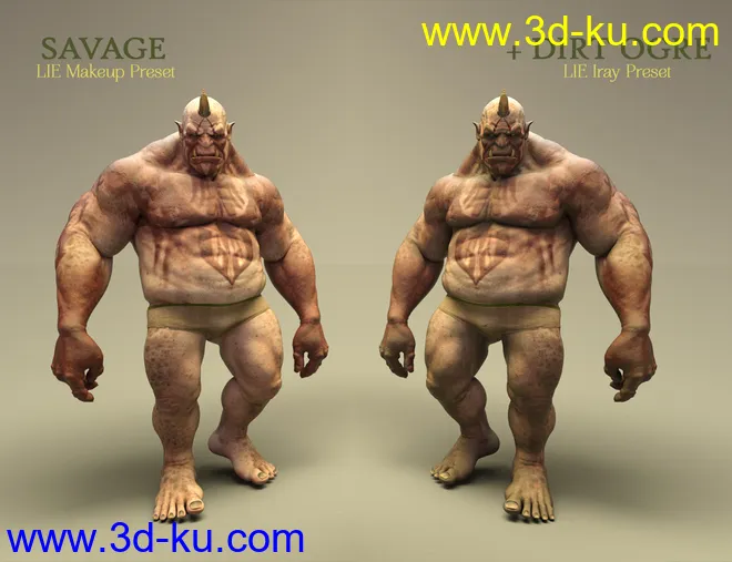 Battle Ready for Ogre HD and Genesis 3 and 8 Male(s)模型的图片18