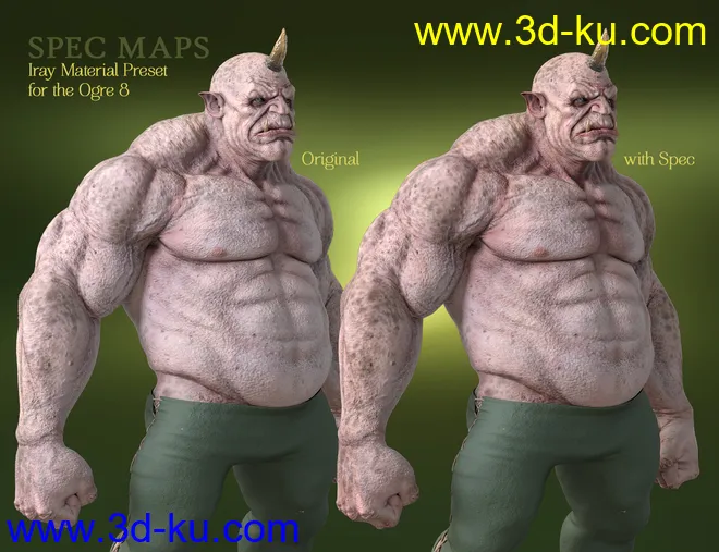 Battle Worn for Ogre HD and Genesis 8 Male(s)模型的图片3