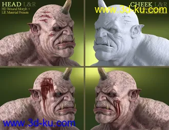 3D打印模型Battle Worn for Ogre HD and Genesis 8 Male(s)的图片