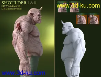 3D打印模型Battle Worn for Ogre HD and Genesis 8 Male(s)的图片