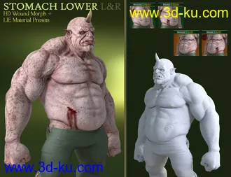 3D打印模型Battle Worn for Ogre HD and Genesis 8 Male(s)的图片