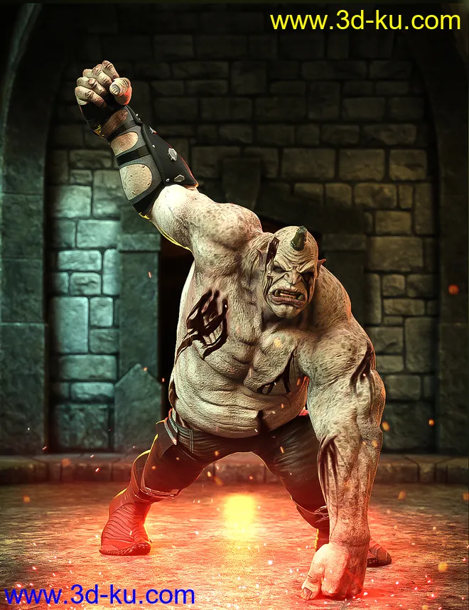 Battle Worn for Ogre HD and Genesis 8 Male(s)模型的图片18