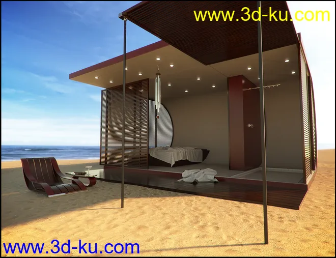 Beach Pod Iray Addon模型的图片2