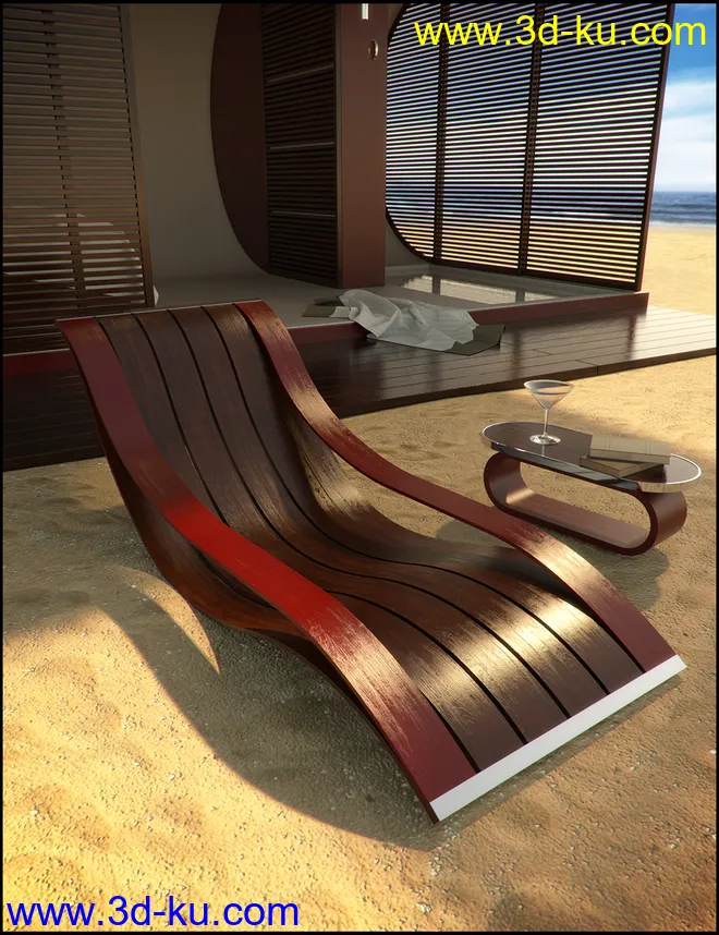 Beach Pod Iray Addon模型的图片3