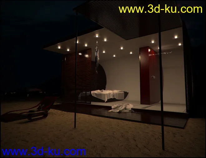 Beach Pod Iray Addon模型的图片5