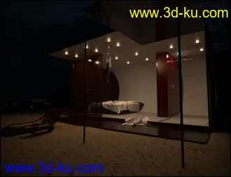 3D打印模型Beach Pod Iray Addon的图片