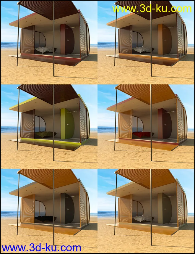 Beach Pod Iray Addon模型的图片11