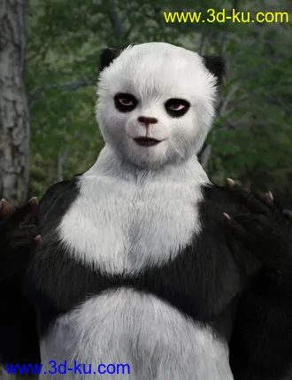 3D打印模型Bear Clan with dForce Hair for Genesis 8 Female的图片