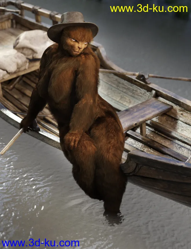 Bear Clan with dForce Hair for Genesis 8 Female模型的图片11