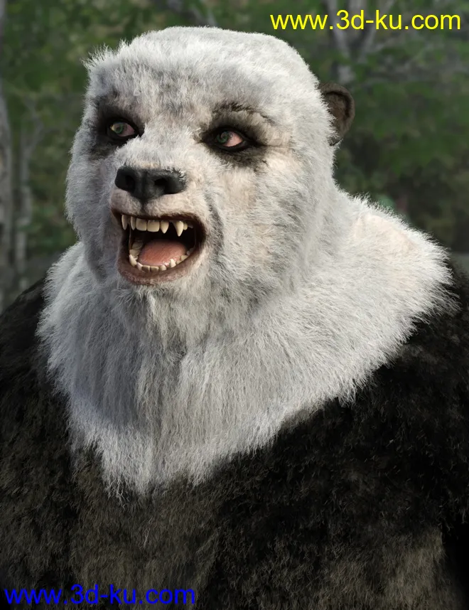 Bear Clan with dForce Hair for Genesis 8 Male模型的图片6