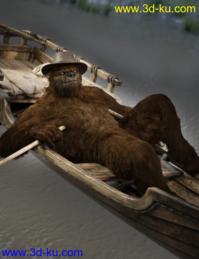 Bear Clan with dForce Hair for Genesis 8 Male模型的图片12