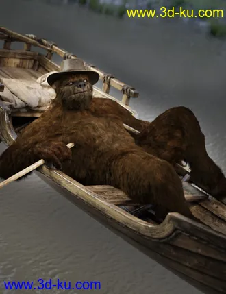 3D打印模型Bear Clan with dForce Hair for Genesis 8 Male的图片