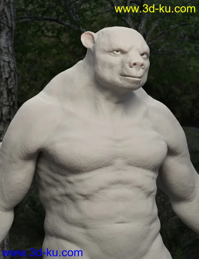 Bear Clan with dForce Hair for Genesis 8 Male模型的图片13