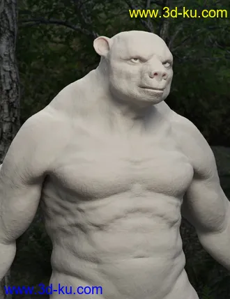 3D打印模型Bear Clan with dForce Hair for Genesis 8 Male的图片