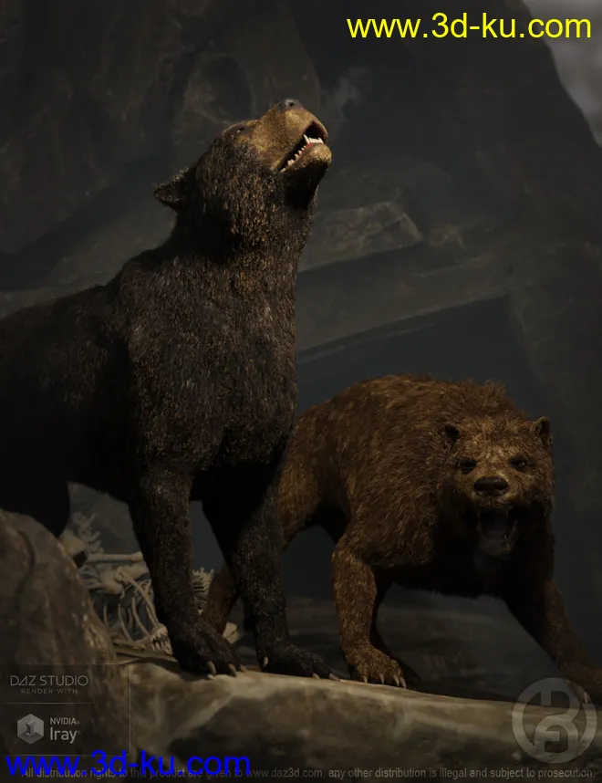 Bear Dog for Daz Dog 8模型的图片1