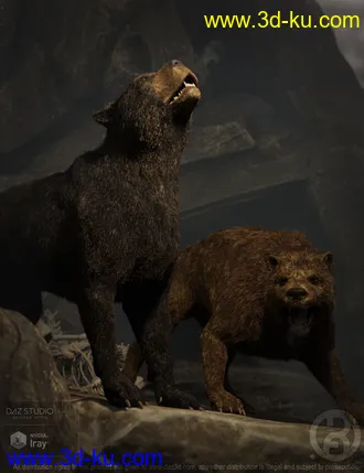 3D打印模型Bear Dog for Daz Dog 8的图片