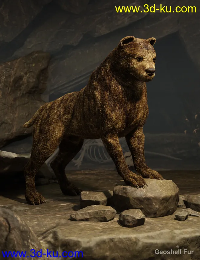 Bear Dog for Daz Dog 8模型的图片3