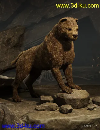 3D打印模型Bear Dog for Daz Dog 8的图片