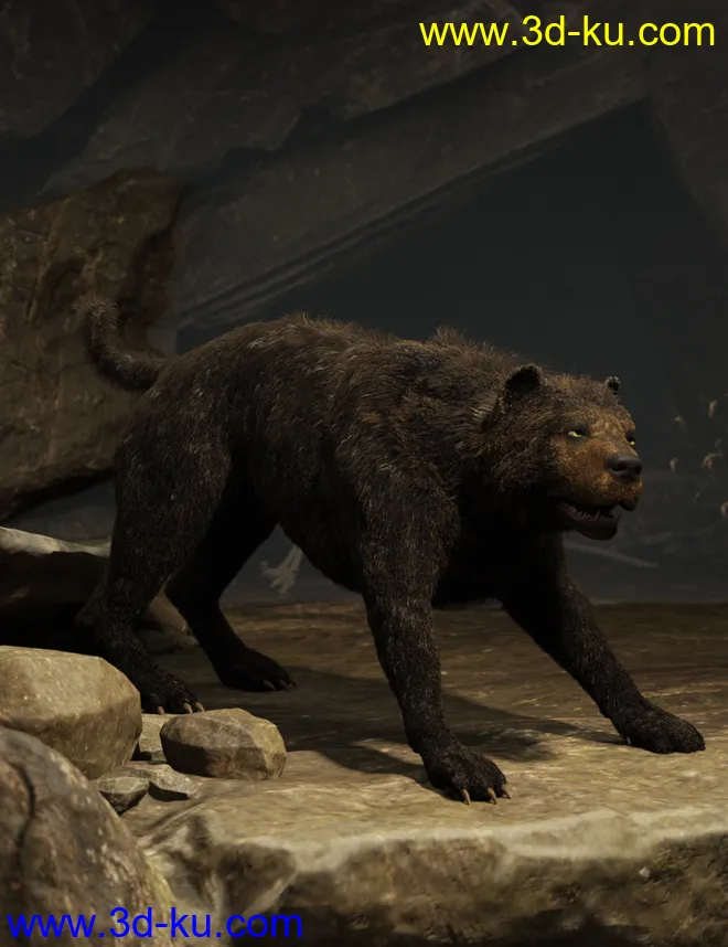 Bear Dog for Daz Dog 8模型的图片5