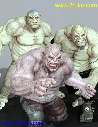 3D打印模型Beasty Poses for Ogre HD的图片