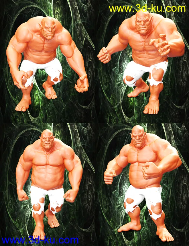 Beasty Poses for Ogre HD模型的图片4