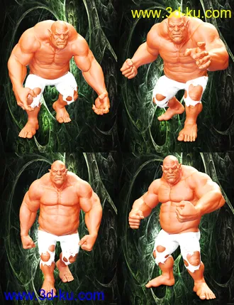 3D打印模型Beasty Poses for Ogre HD的图片