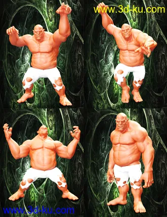 3D打印模型Beasty Poses for Ogre HD的图片