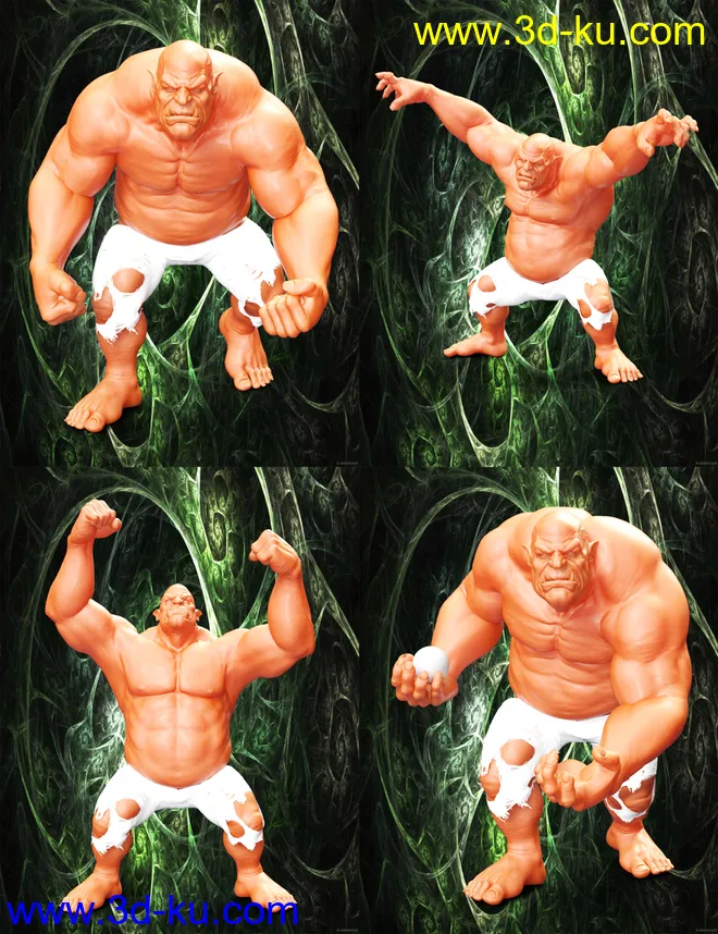 Beasty Poses for Ogre HD模型的图片8