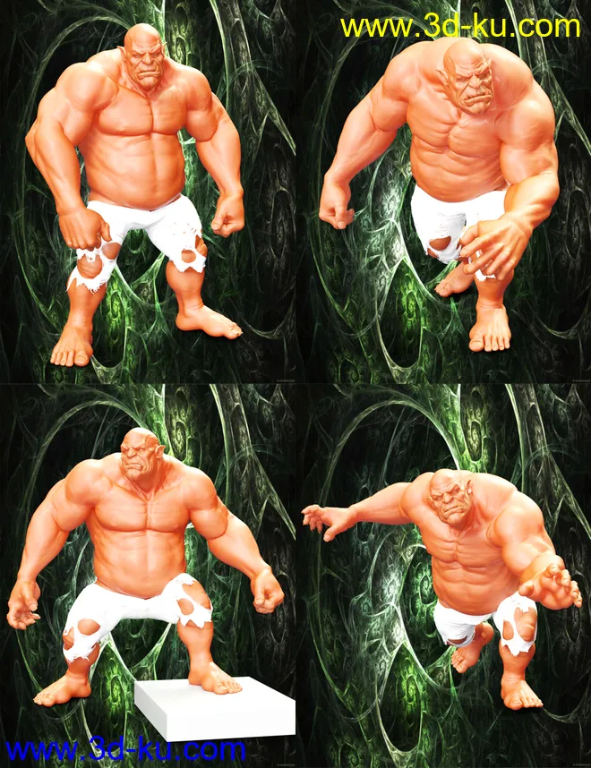 Beasty Poses for Ogre HD模型的图片10