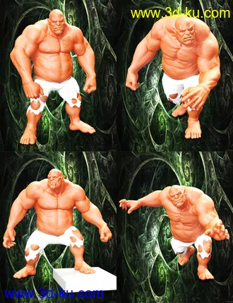 3D打印模型Beasty Poses for Ogre HD的图片