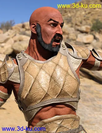 3D打印模型Bedu Desert Warrior Outfit for Genesis 8 Male(s)的图片