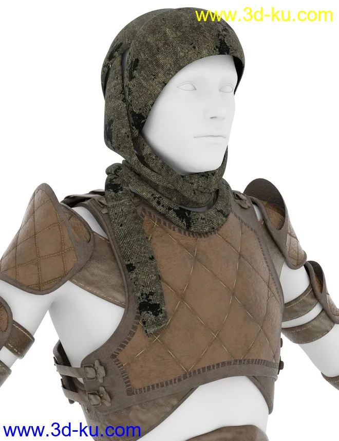 Bedu Desert Warrior Outfit for Genesis 8 Male(s)模型的图片16