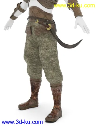3D打印模型Bedu Desert Warrior Outfit for Genesis 8 Male(s)的图片