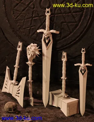 3D打印模型Behemoth Weapons的图片