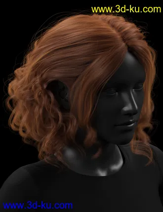3D打印模型Bendine Hair for Genesis 3 and 8 Female(s)的图片