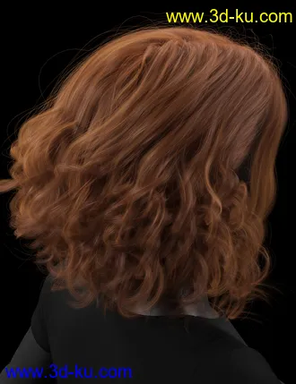 3D打印模型Bendine Hair for Genesis 3 and 8 Female(s)的图片