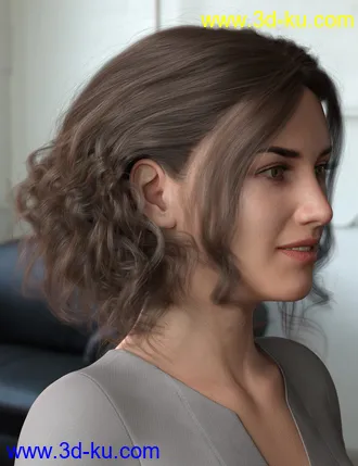 3D打印模型Bendine Hair for Genesis 3 and 8 Female(s)的图片